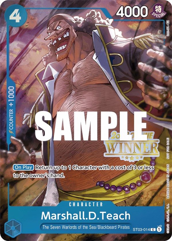 Marshall.D.Teach (Online Regional 2023) [Winner] [One Piece Promotion Cards] Supply