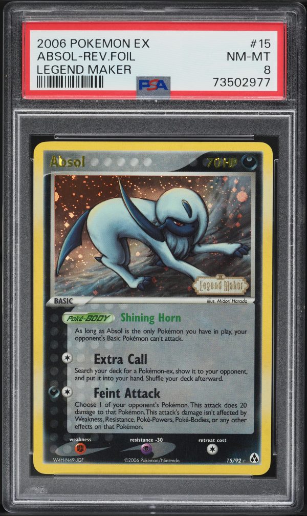 Absol 15 92 Legend Maker Reverse Holo PSA 8 73502977 For Discount