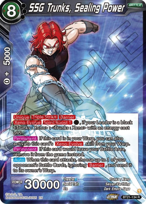 SSG Trunks, Sealing Power (BT21-134) [Wild Resurgence] Online Sale