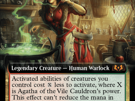 Agatha of the Vile Cauldron (Extended Art) [Wilds of Eldraine] Hot on Sale