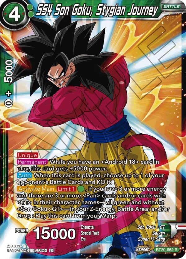 SS4 Son Goku, Stygian Journey (BT20-062) [Power Absorbed] Fashion