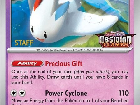 Togekiss (038) (Stamped) (Staff) [Scarlet & Violet: Black Star Promos] Online Hot Sale