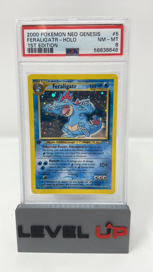 Feraligatr 5 111 1st Edition Neo Genesis PSA 8 58838646 on Sale