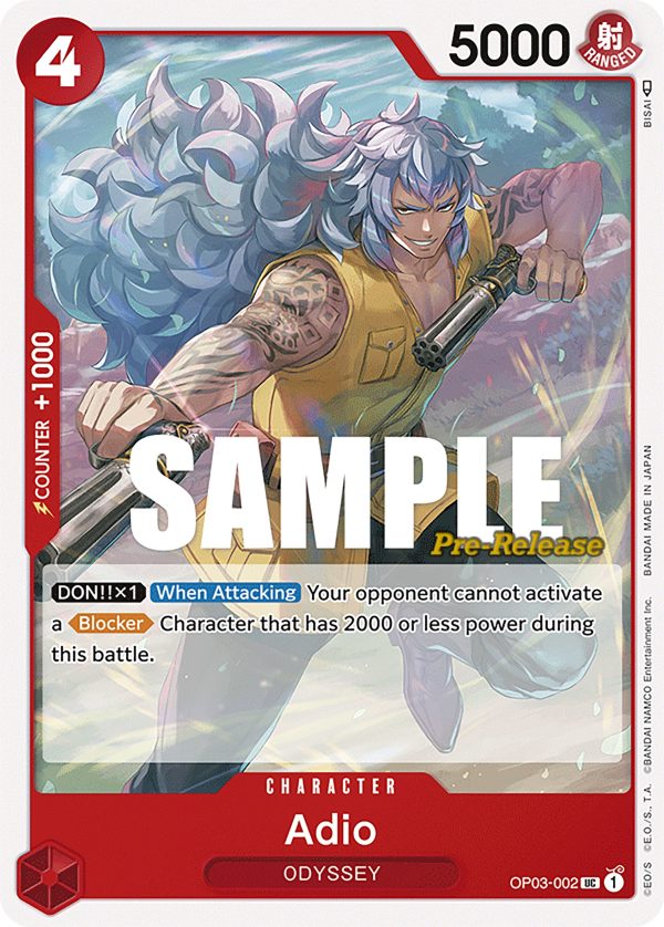 Adio [Pillars of Strength Pre-Release Cards] For Sale