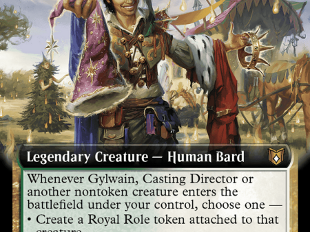 Gylwain, Casting Director (Extended Art) [Wilds of Eldraine Commander] Supply