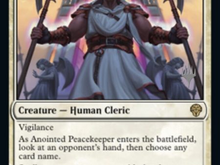 Anointed Peacekeeper (Promo Pack) [Dominaria United Promos] Supply